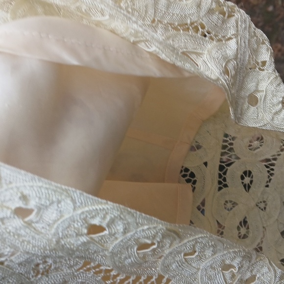 Double D Ranch DDR Cream Crochet Lace Prairie Cropped Cardigan Sz M, EUC - Picture 7 of 14